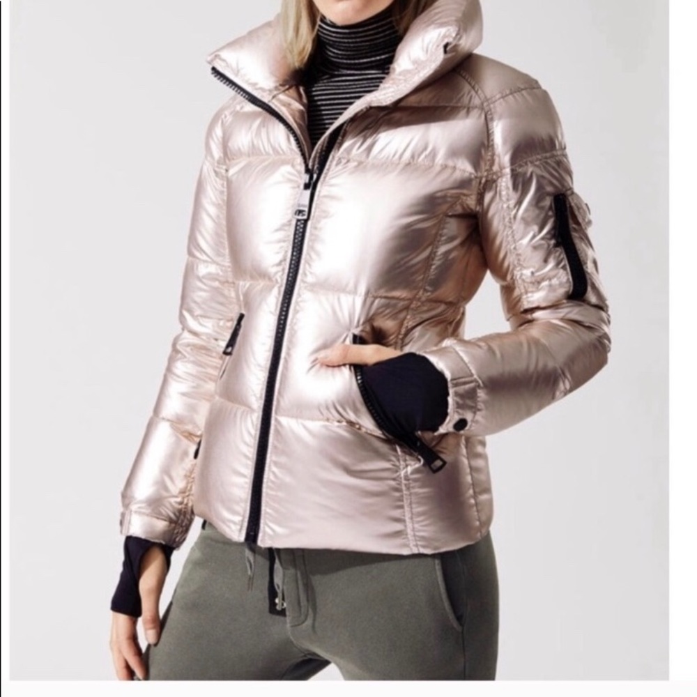 SAM freestyle white gold down jacket size M